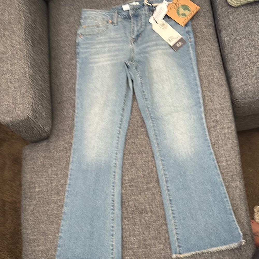 1822 Denim Blue Flare Wide Leg Jeans